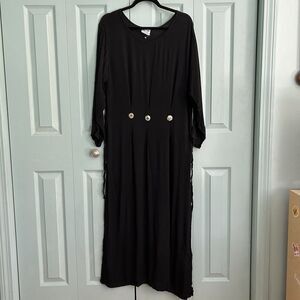 Thin Air Vtg Witchy Gauzey Maxi Dress Med Lagenlook Boho Whimsigoth